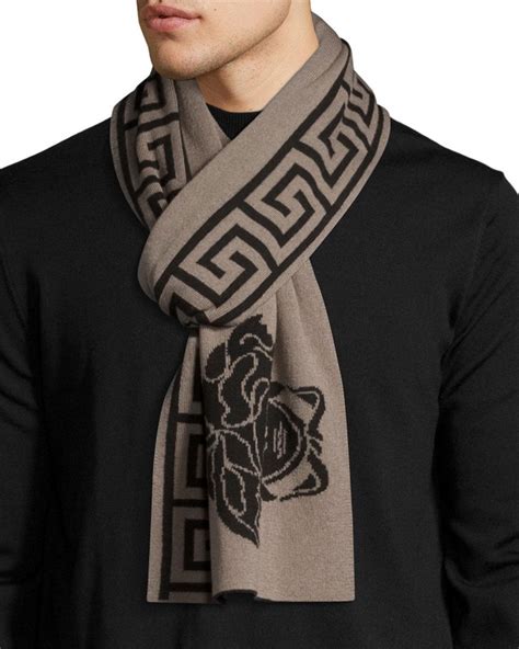 versace medusa emblem wool scarf|Versace Men's Medusa.